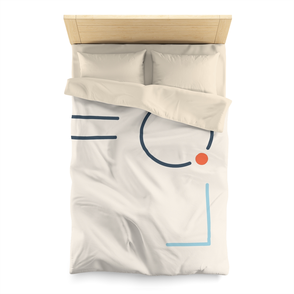 Quiet Orbit With Offset Bars custom duvets