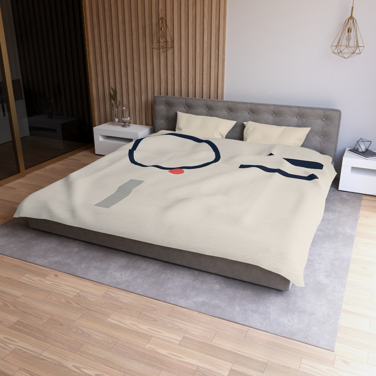 Quiet Orbit With Offset Bars personalized bedding duvets