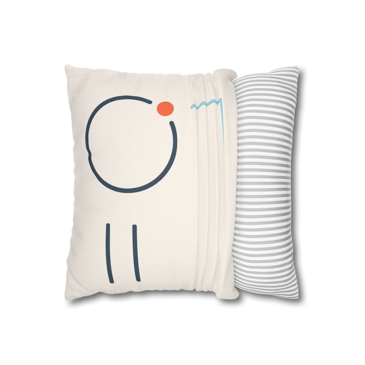 Quiet Orbit With Offset Bars personalized pillow covers