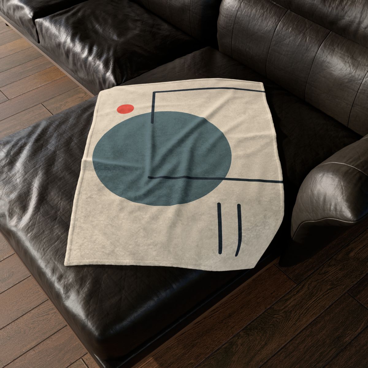 Quiet Orbit With Offset Frame personalized cozy blankets