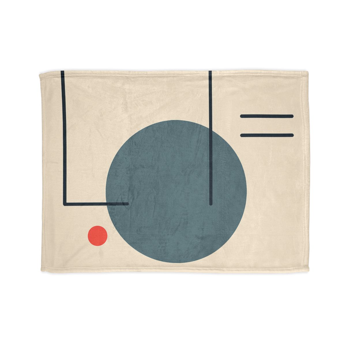 Quiet Orbit With Offset Frame personalized cozy blankets