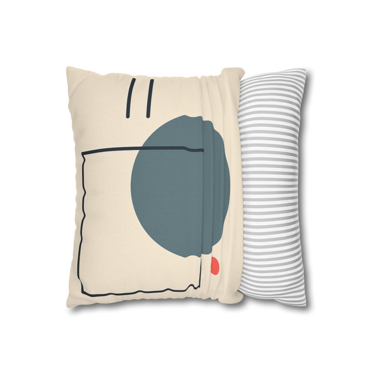 Quiet Orbit With Offset Frame unique gift pillow cases