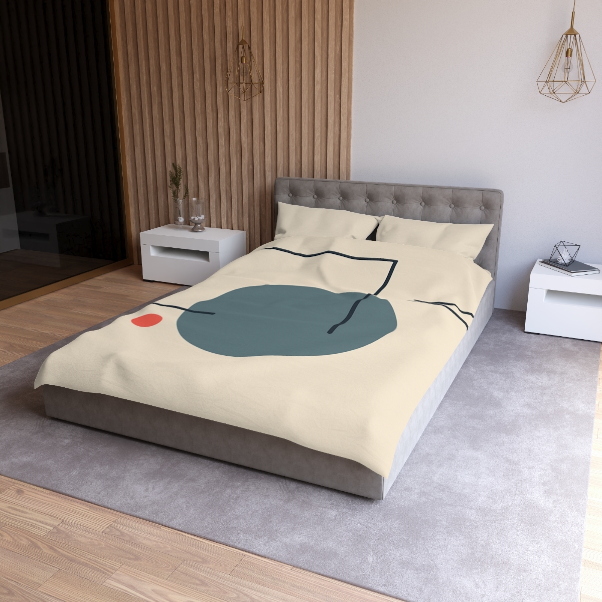 Quiet Orbit With Offset Frame warm winter duvets