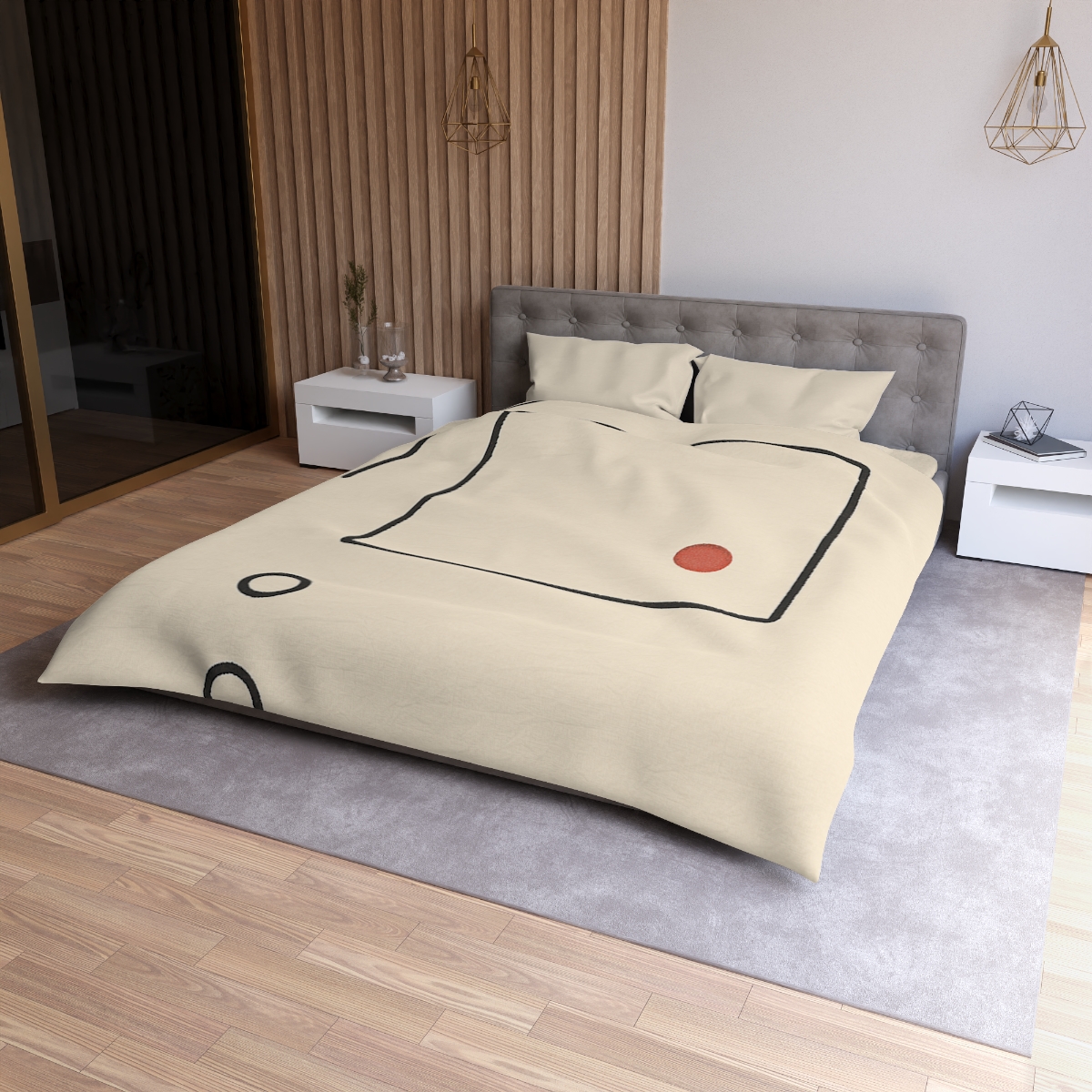Quiet Orbit With Split Frame stylish duvet covers