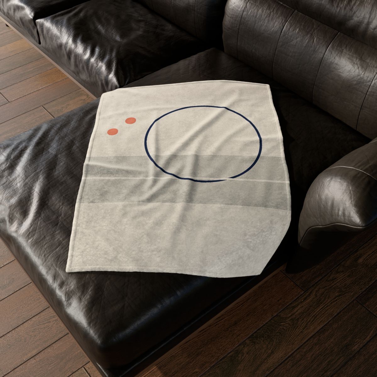 Quiet Orbit With Split Panel stylish throw blankets