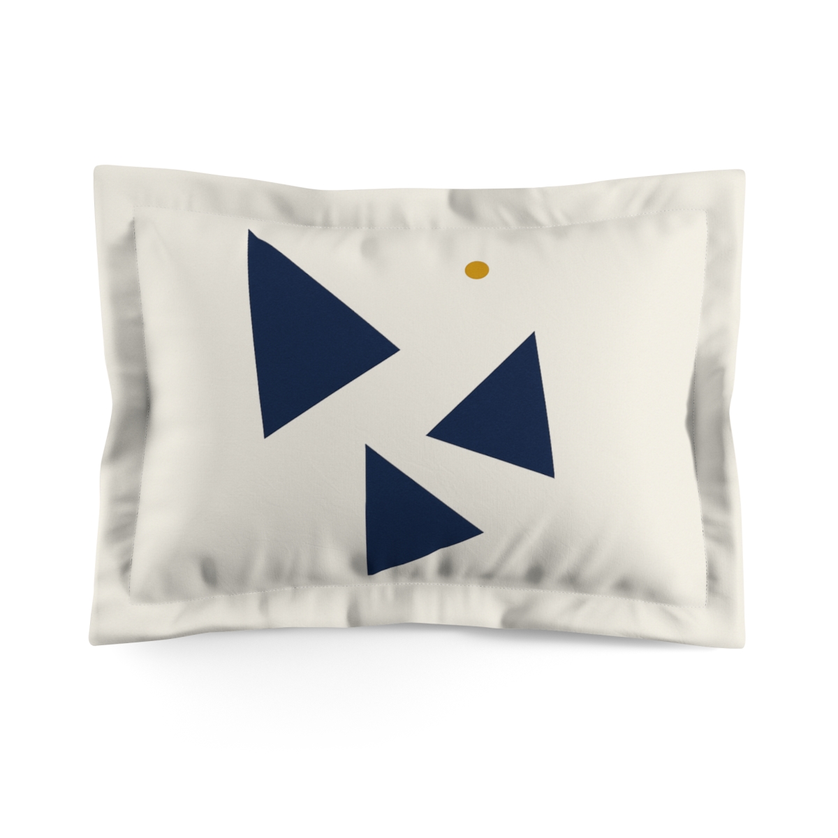 Quiet Orbiting Triangles soft plush pillows