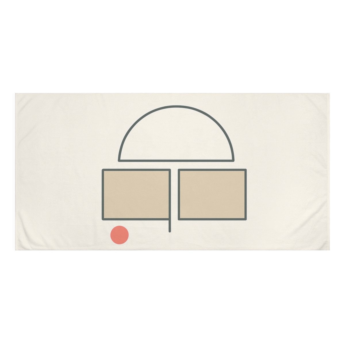 Quiet Overlap Of Arc And Split Blocks stylish beach towels