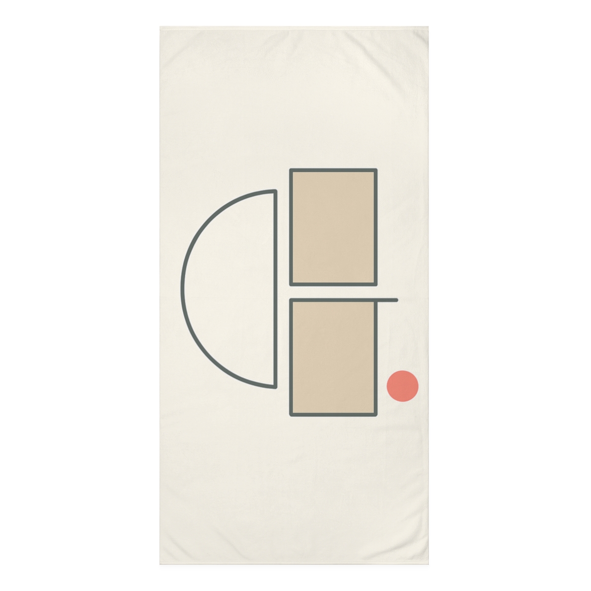 Quiet Overlap Of Arc And Split Blocks stylish beach towels