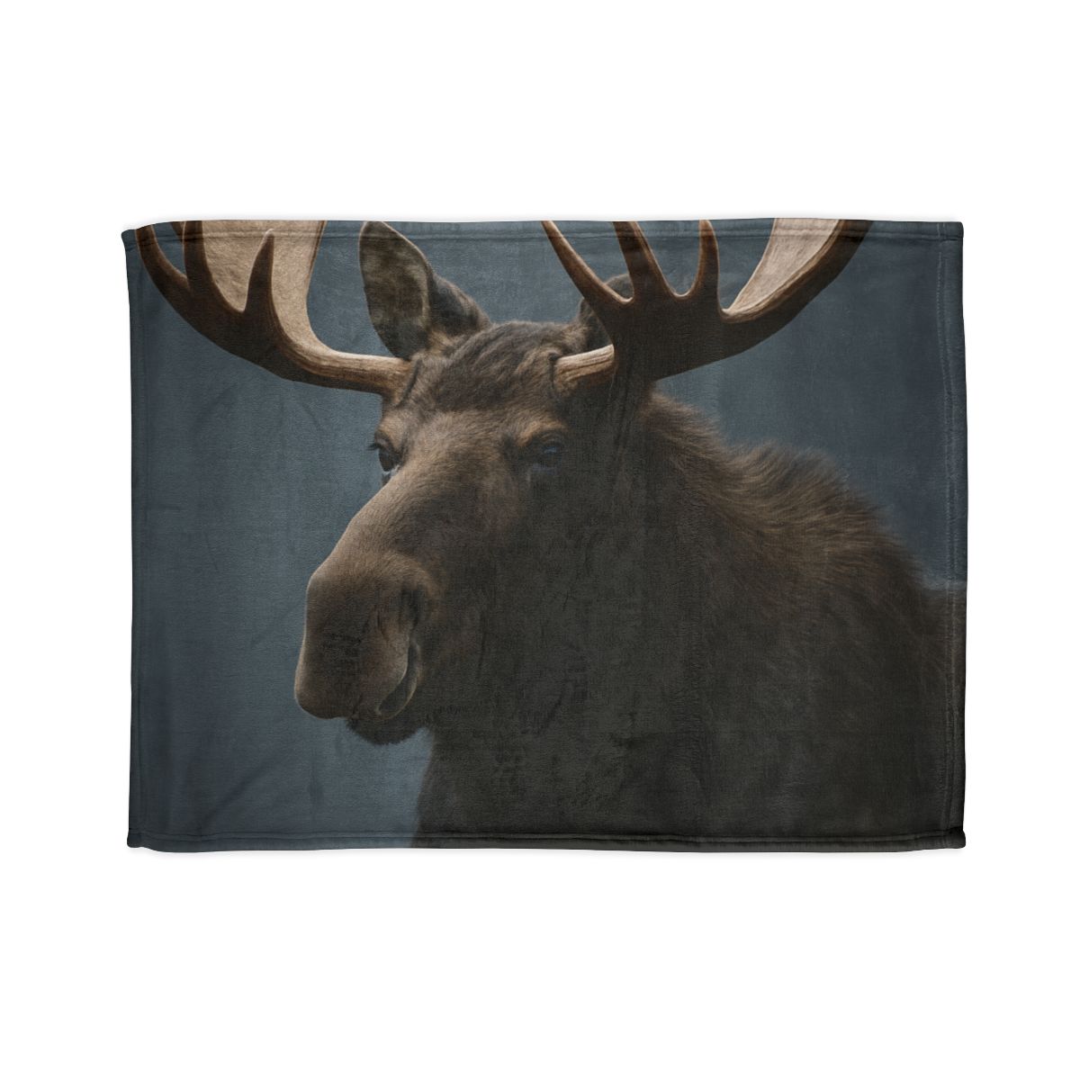 Quiet Titan Moose personalized cozy blankets