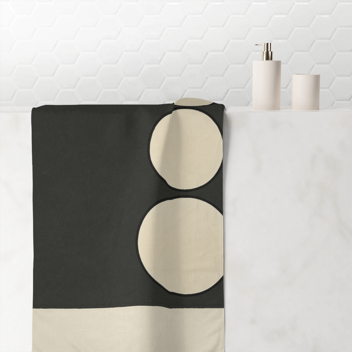 Quiet Triad Over Open Square trendy hand towels
