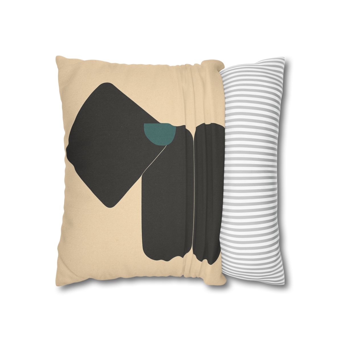 Quiet Triad With Crescent Accent designer print pillow cases
