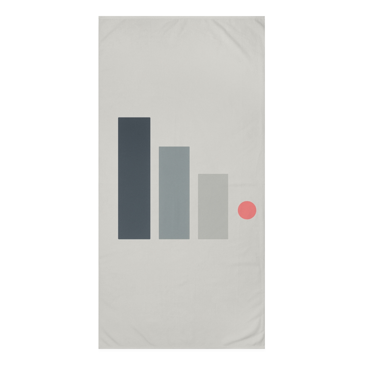 Quiet Triad With Offset Dot stylish beach towels