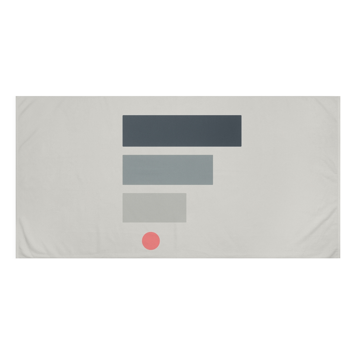 Quiet Triad With Offset Dot stylish beach towels