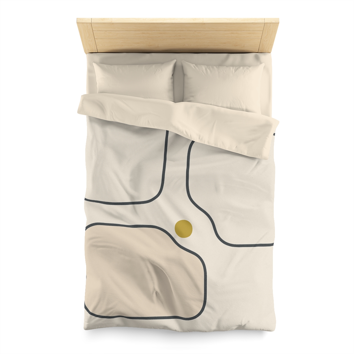 Quiet Triad With Open Center trendy bedroom duvets