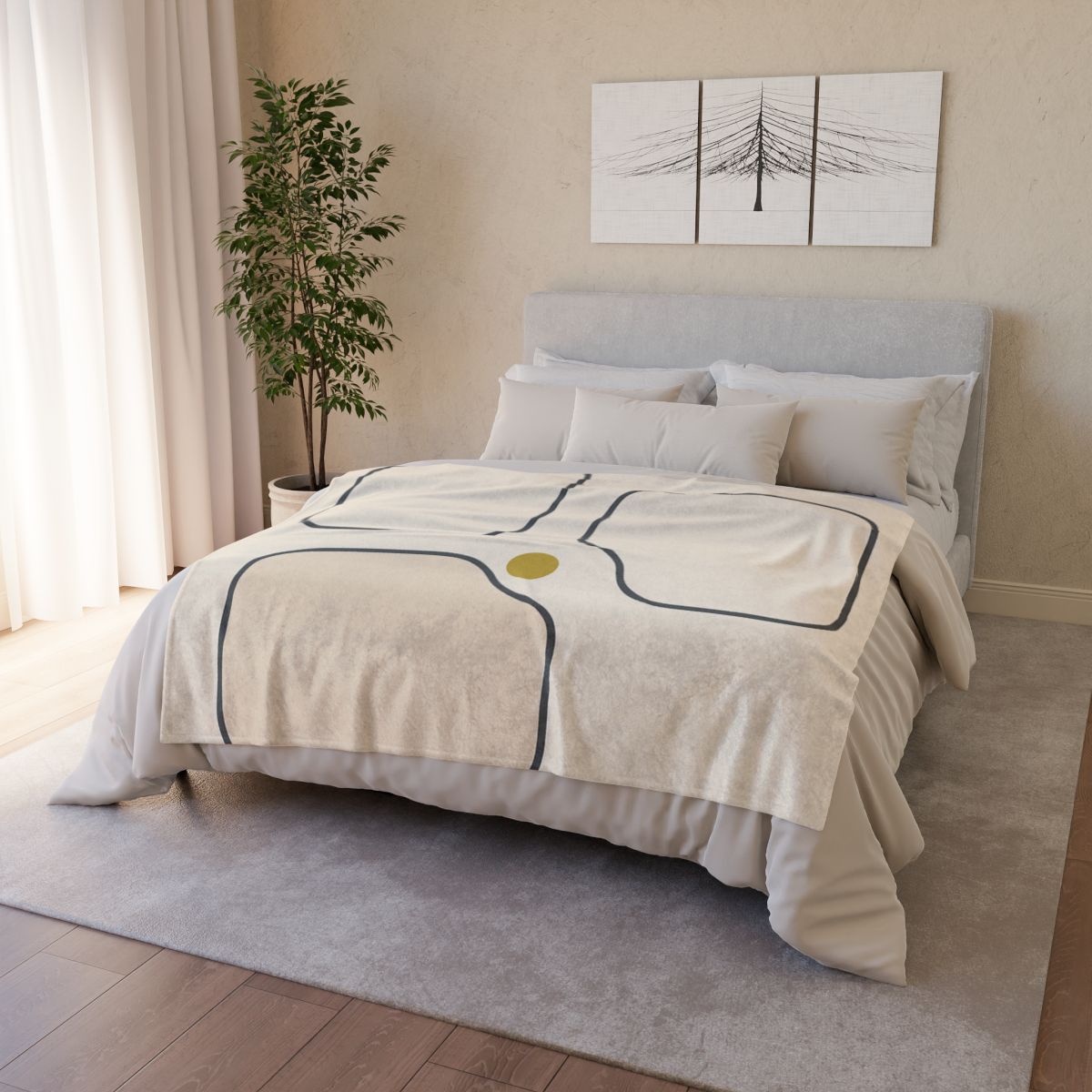 Quiet Triad With Open Center stylish throw blankets