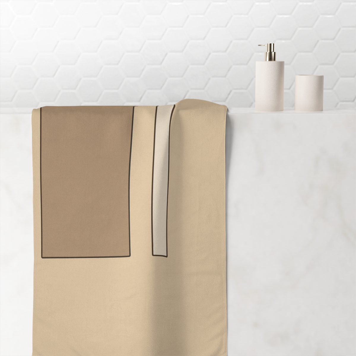 Quiet Trio On Wide Field trendy hand towels