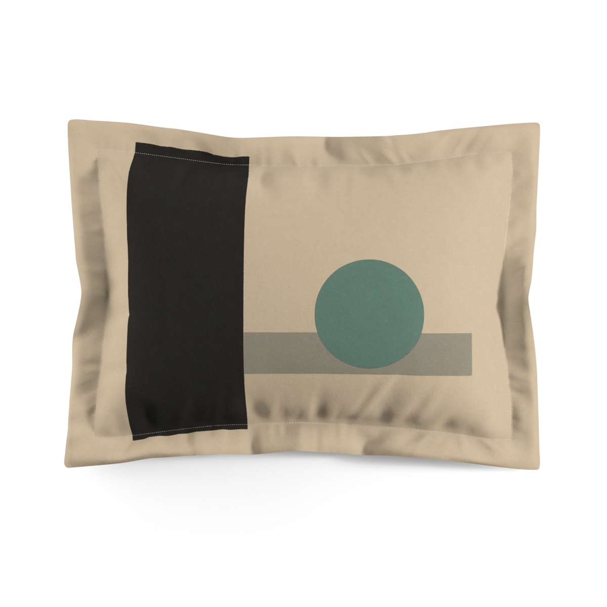 Quiet Trio With Offset Circle soft plush pillows