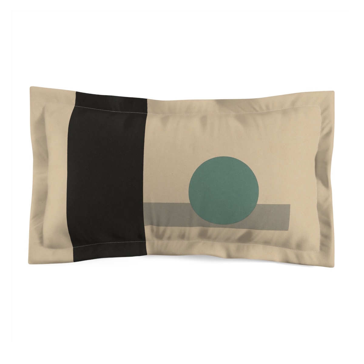 Quiet Trio With Offset Circle soft plush pillows
