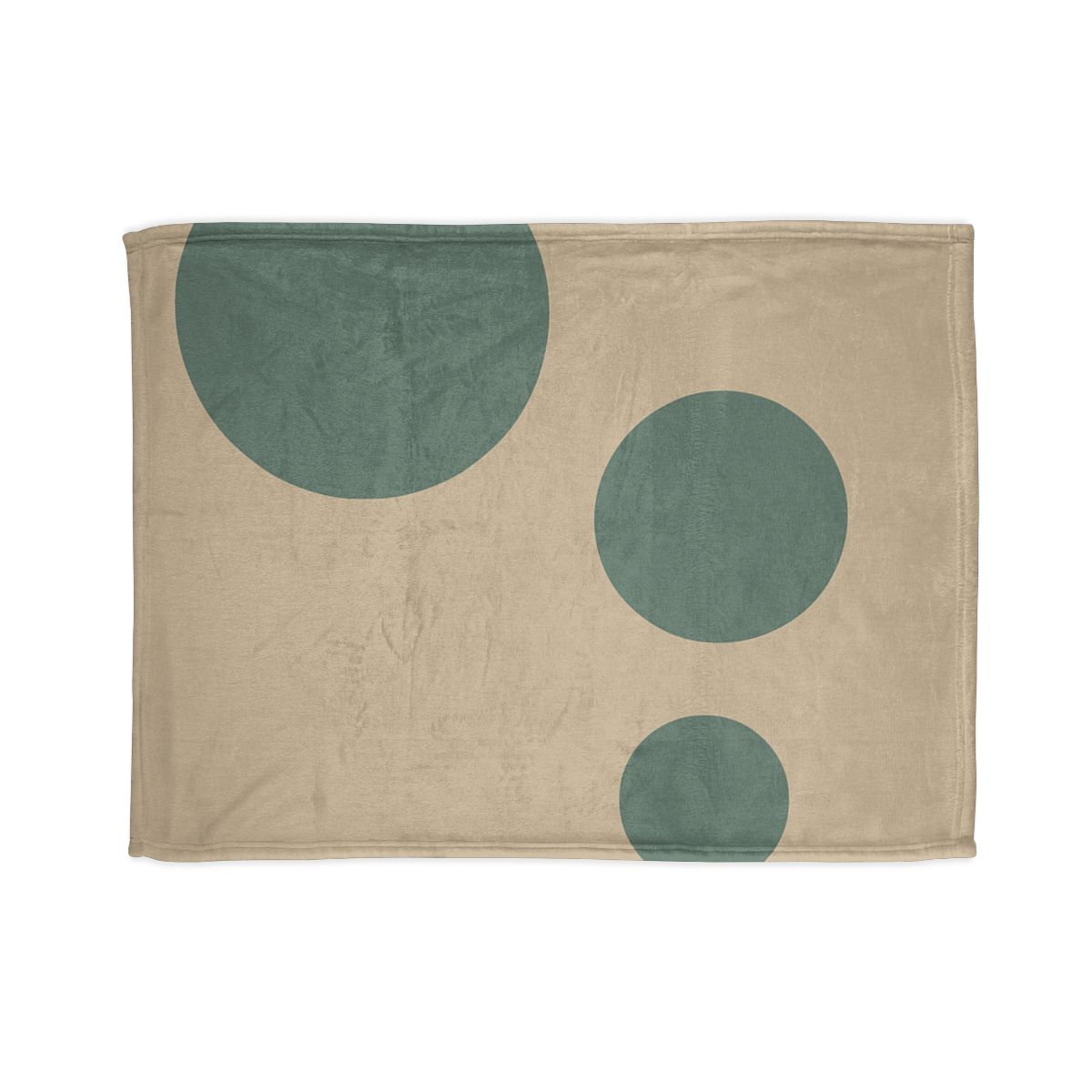 Quiet Triplet Of Offset Circles decorative home blankets