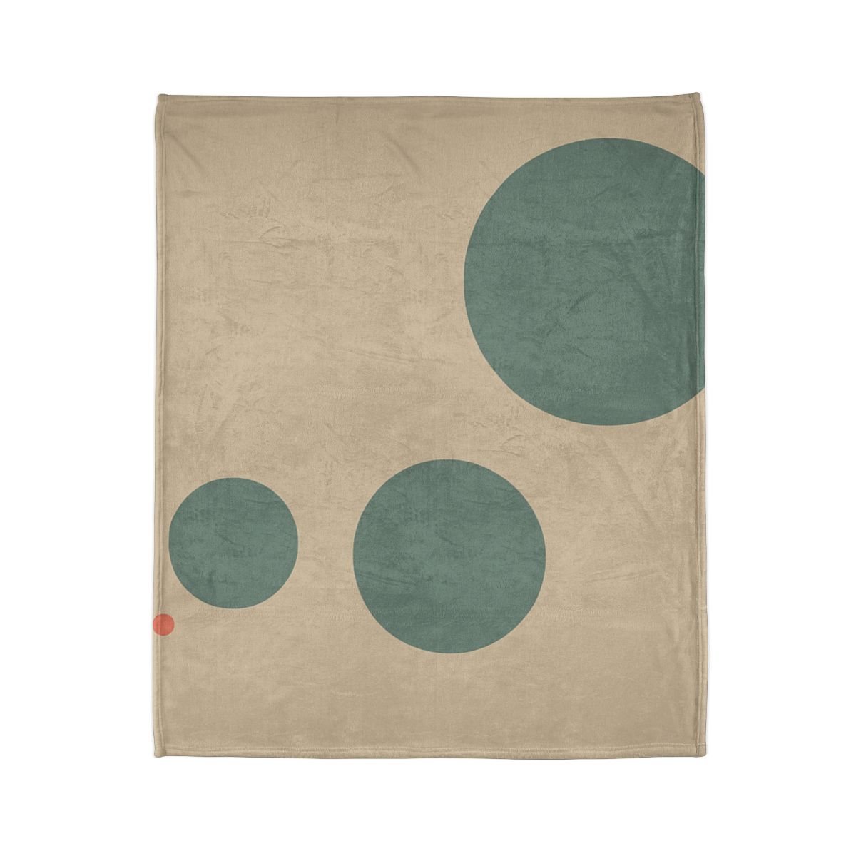 Quiet Triplet Of Offset Circles decorative home blankets
