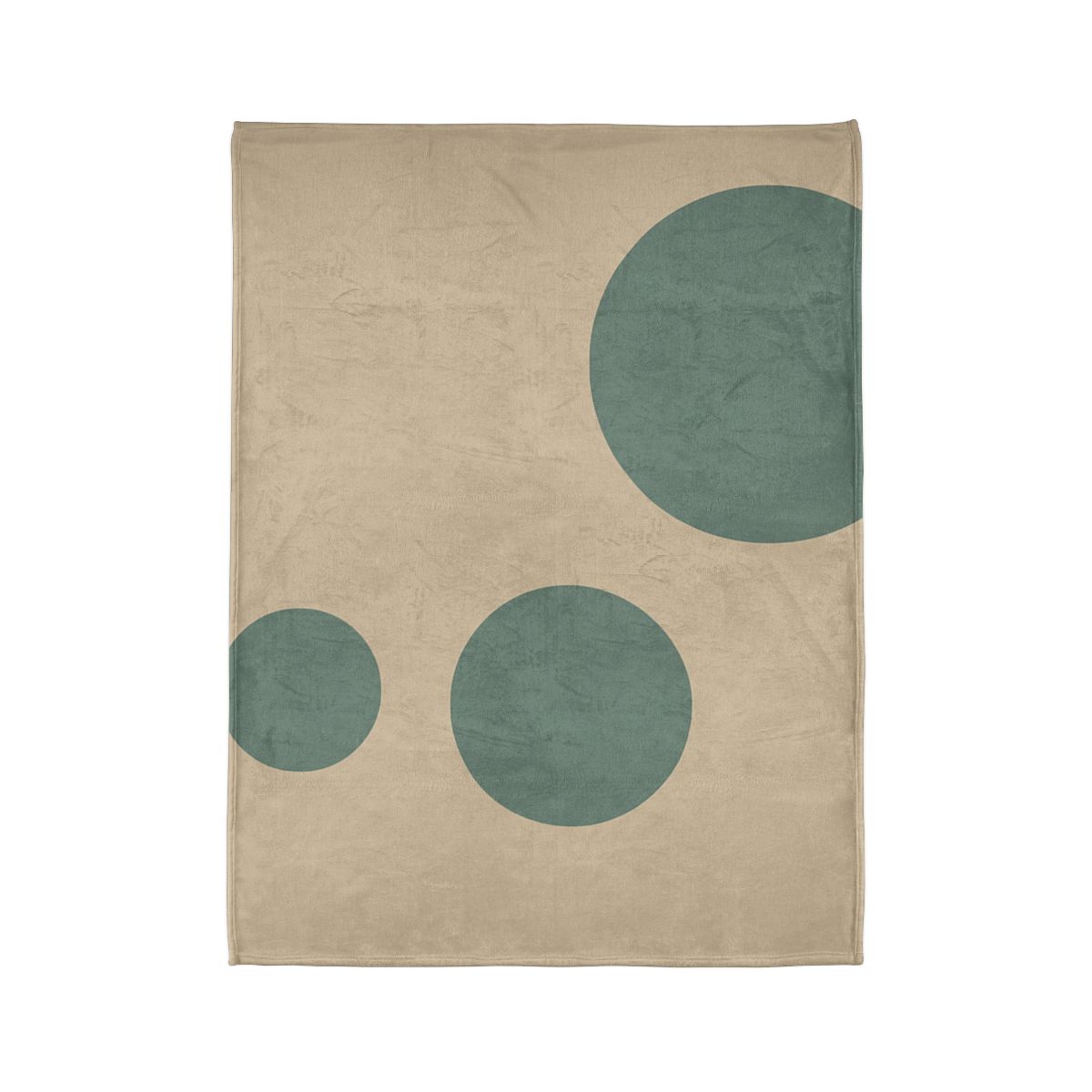 Quiet Triplet Of Offset Circles decorative home blankets