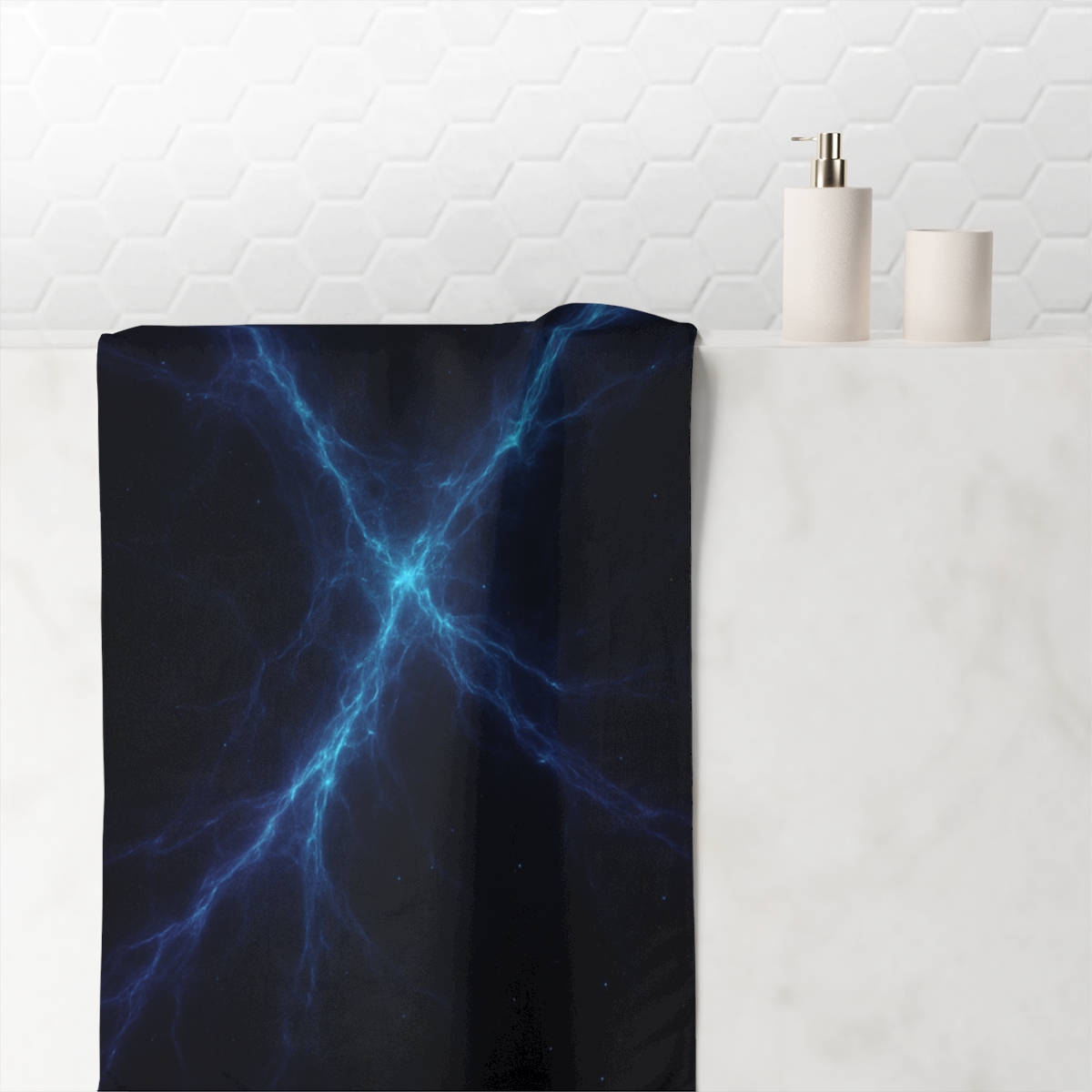 Radiant Cosmic Web Filament unique gift towels