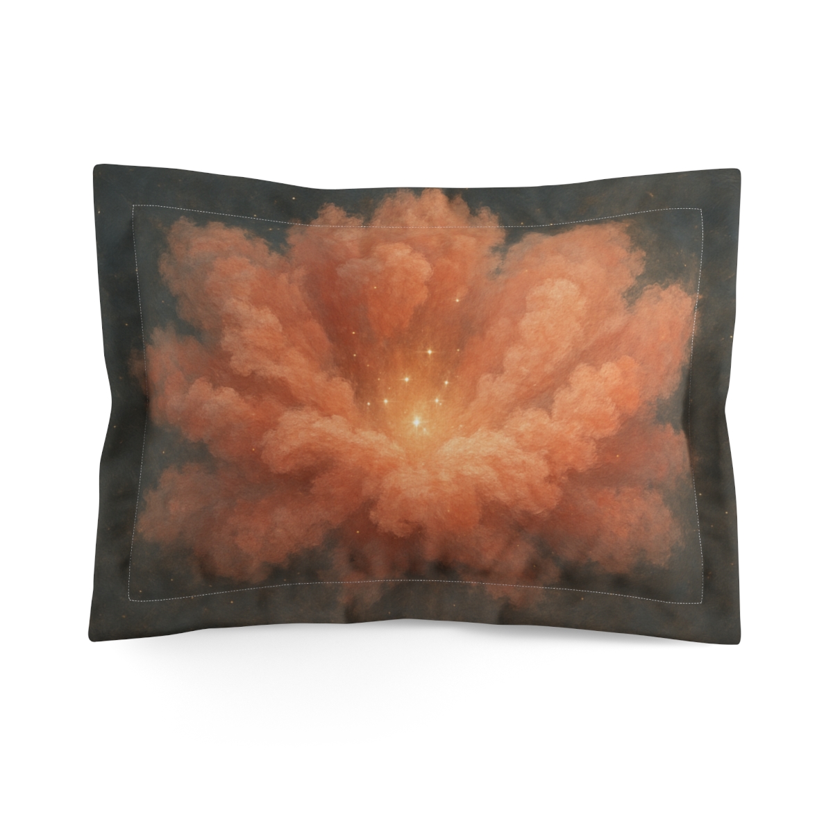 Radiant Dust Bloom unique shape pillows