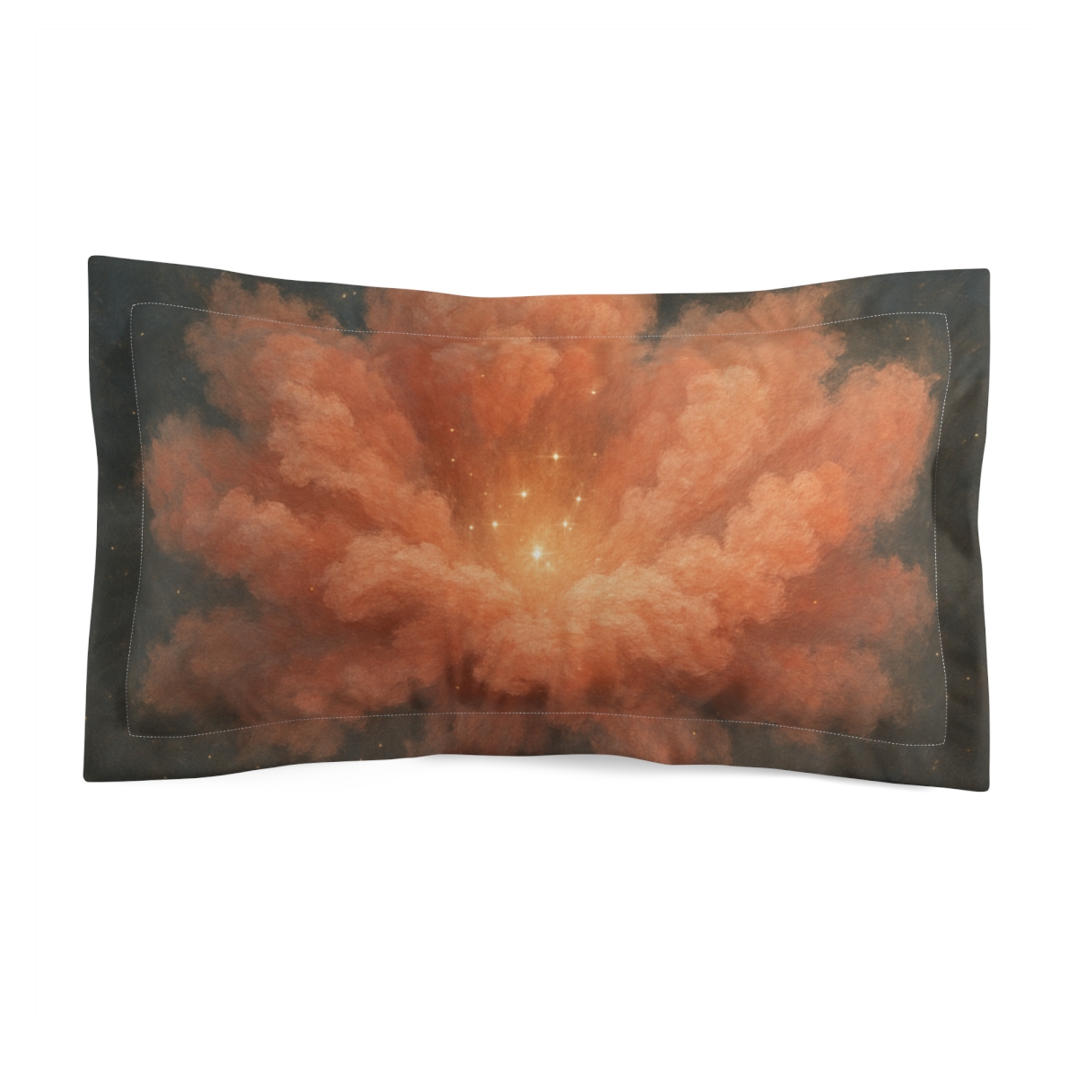 Radiant Dust Bloom unique shape pillows