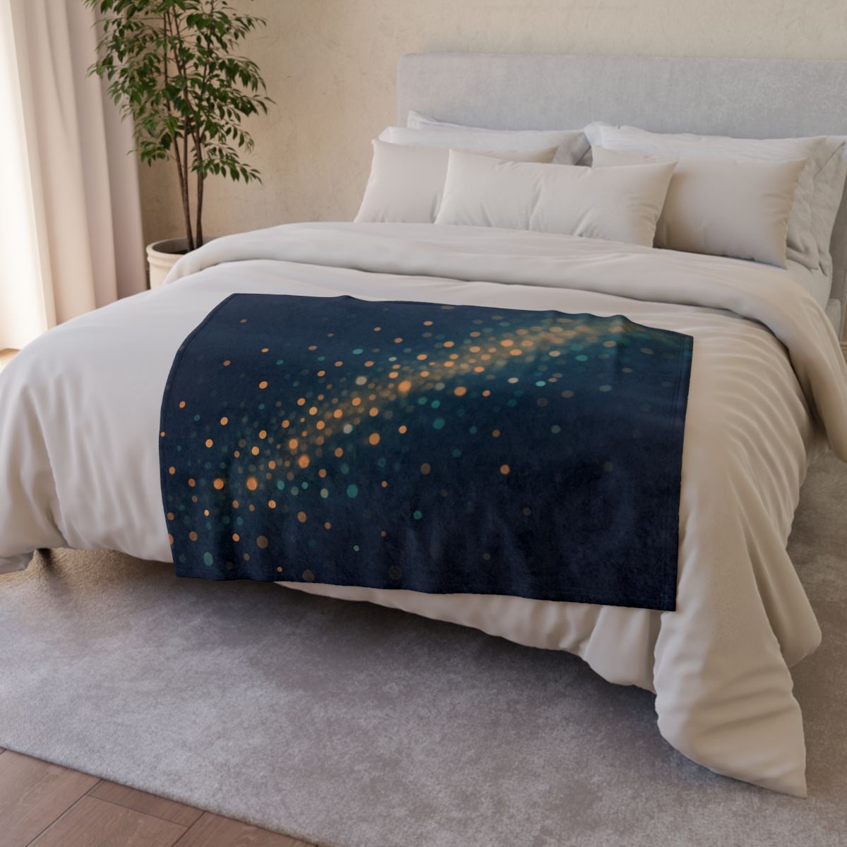 Radiant Particle Drift soft fleece blankets