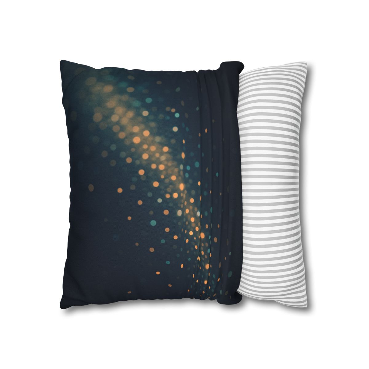 Radiant Particle Drift designer print pillow cases