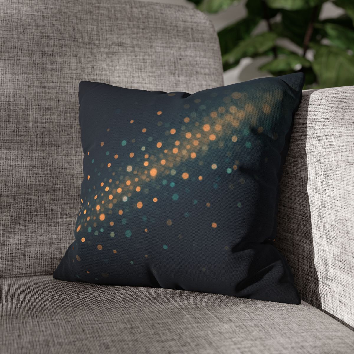 Radiant Particle Drift designer print pillow cases
