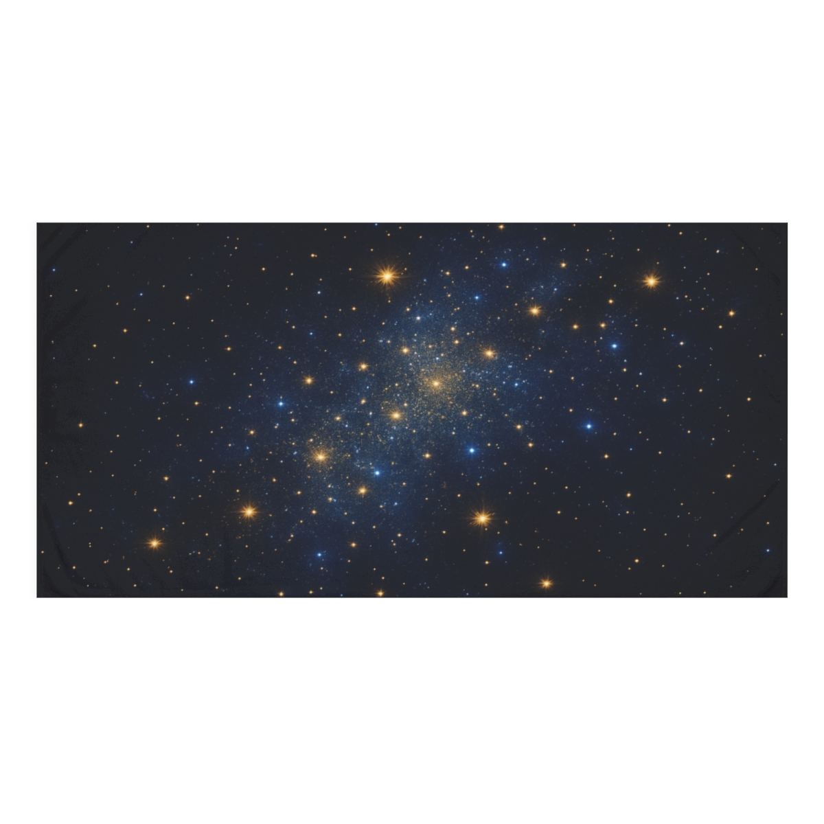 Radiant Star Field Luminescence decorative home towels