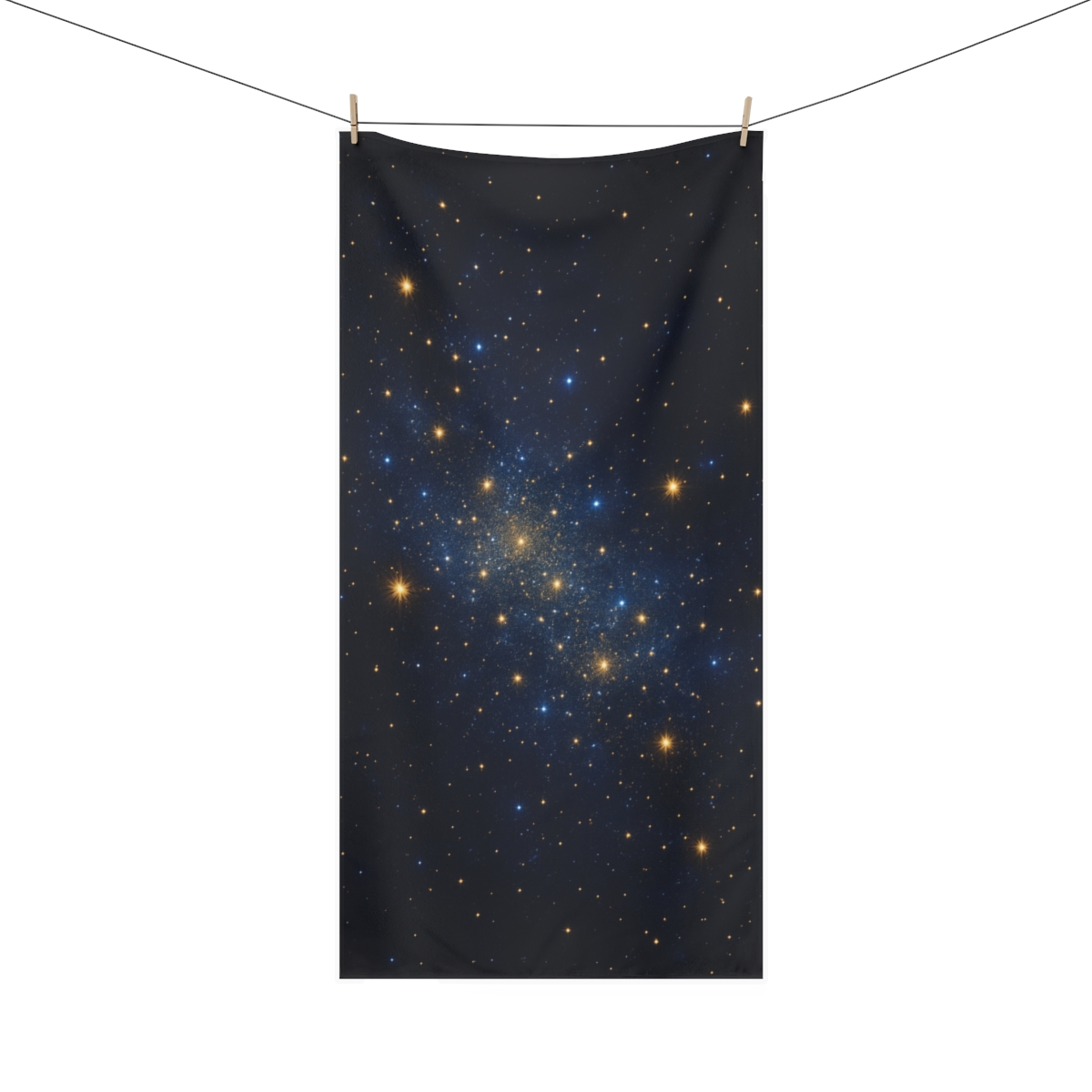 Radiant Star Field Luminescence decorative home towels