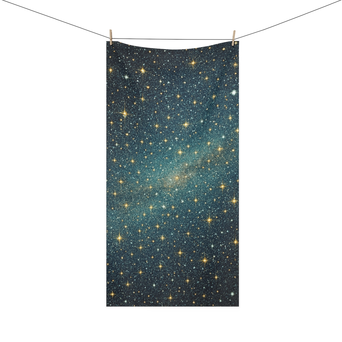 Radiant Star Field Mosaic decorative home towelscustom towels