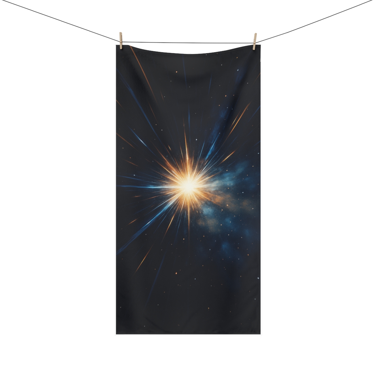 Radiant Starburst Driftfield personalized bath towels