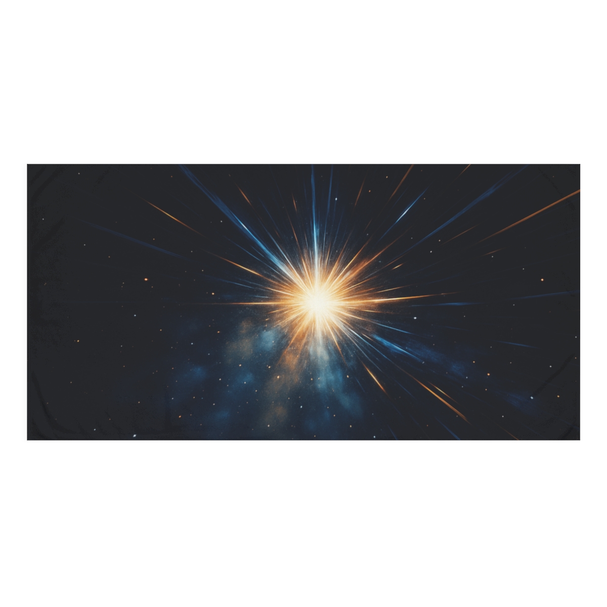Radiant Starburst Driftfield personalized bath towels