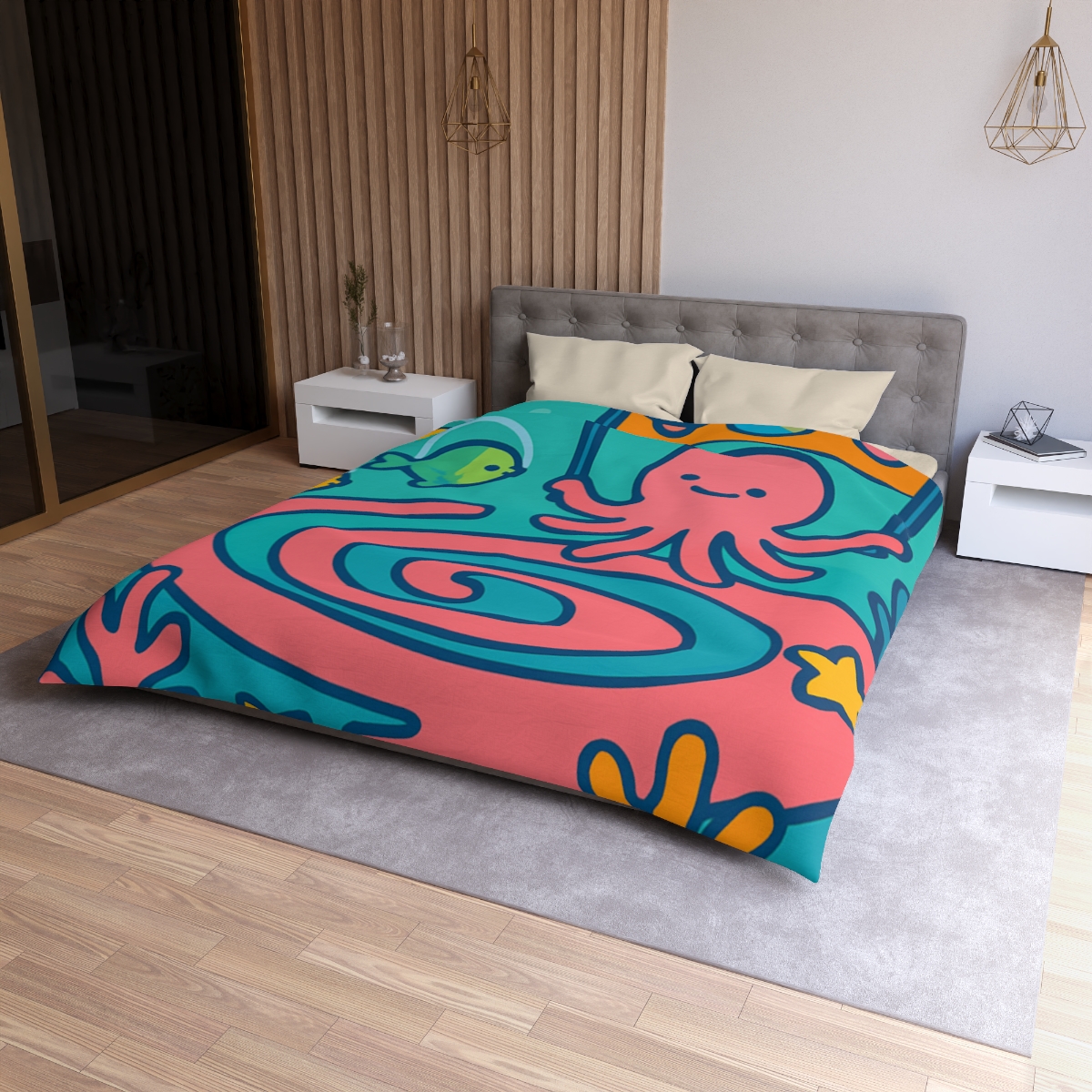 Rainbow Reef Planet Parade warm winter duvets