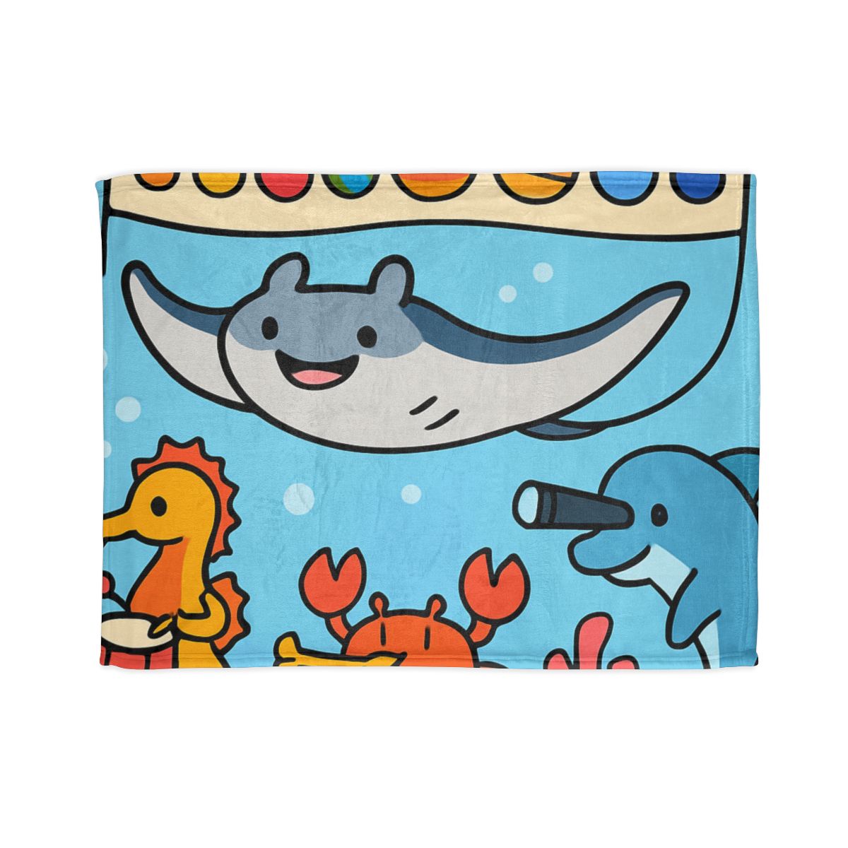 Rainbow Reef Planet Parade custom blankets