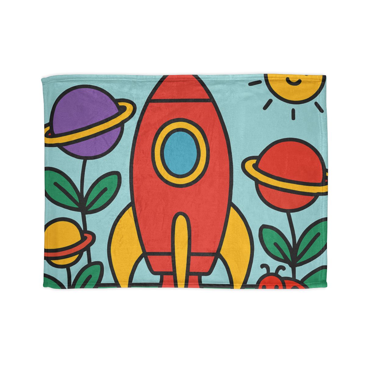 Rainbow Rocket Garden warm winter blankets
