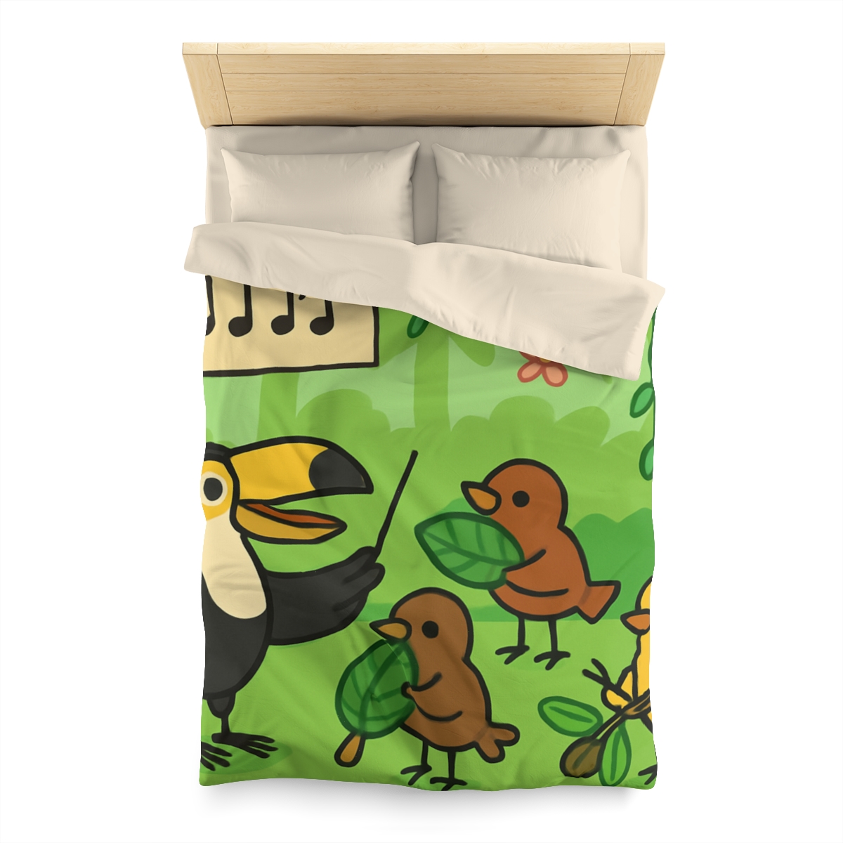 Rainforest Orchestra Of Birds unique patterned duvets