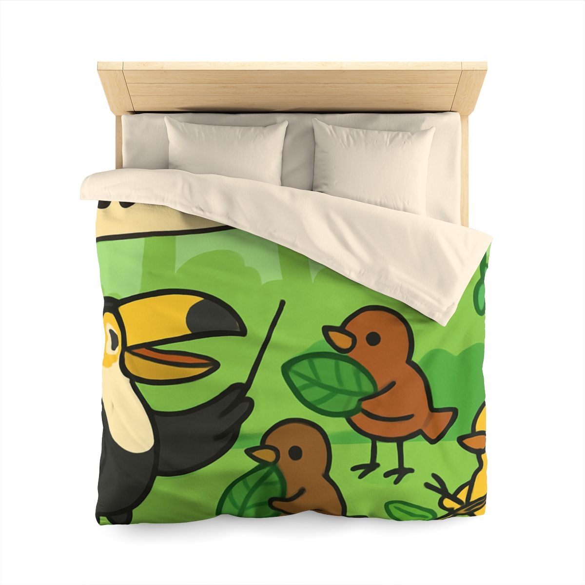 Rainforest Orchestra Of Birds unique patterned duvets