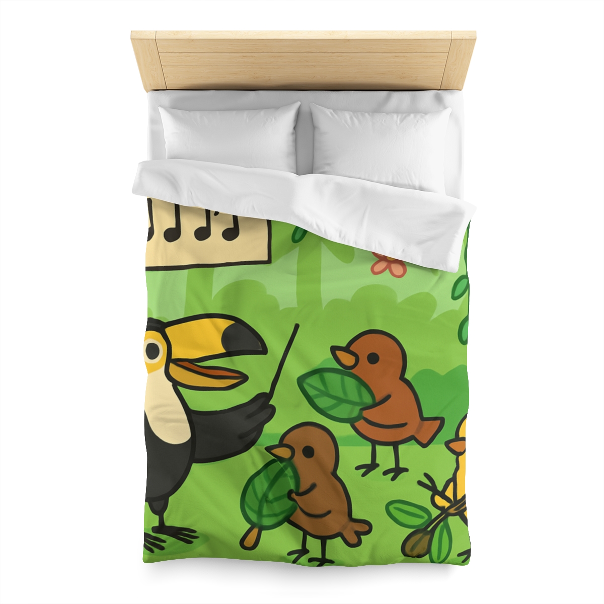 Rainforest Orchestra Of Birds unique patterned duvets