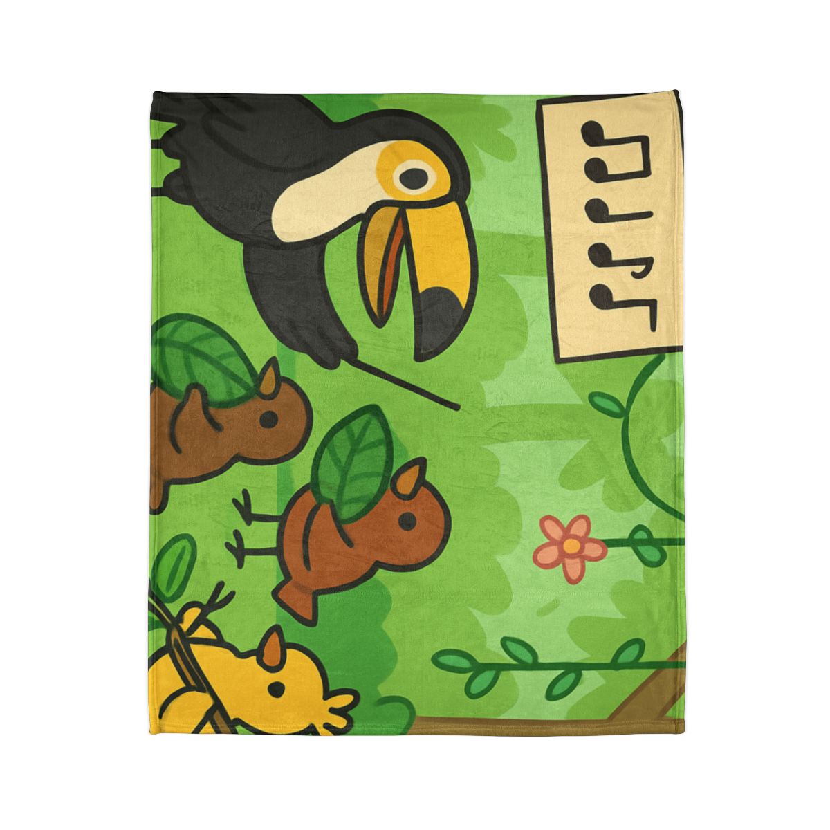 Rainforest Orchestra Of Birds personalized cozy blankets