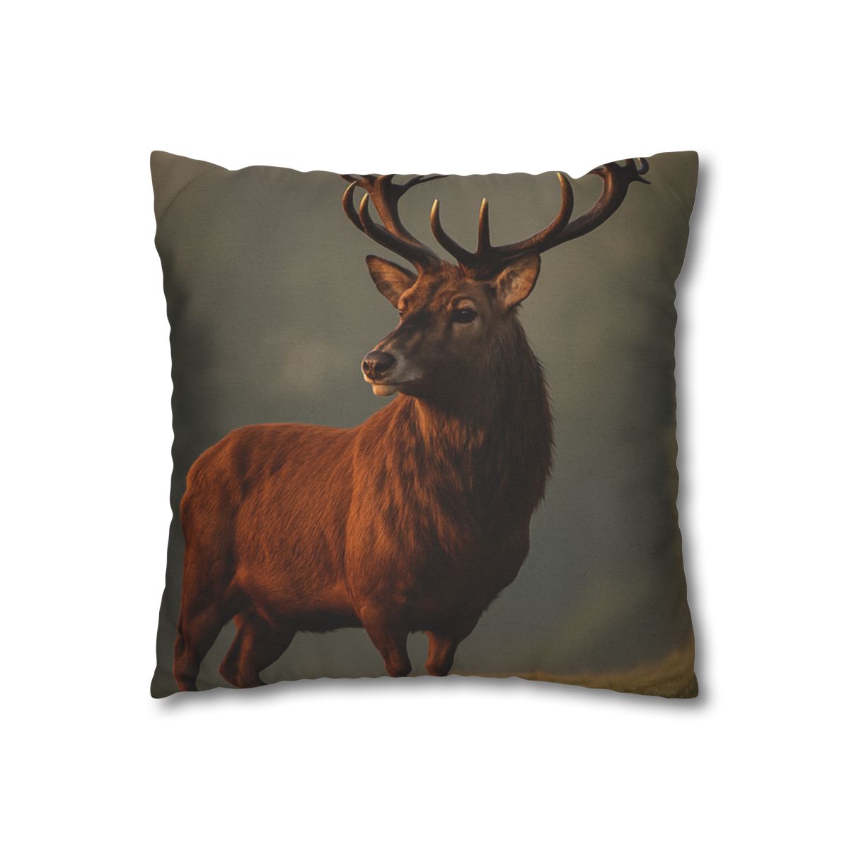 Red Deer Dawn Majesty designer print pillow cases