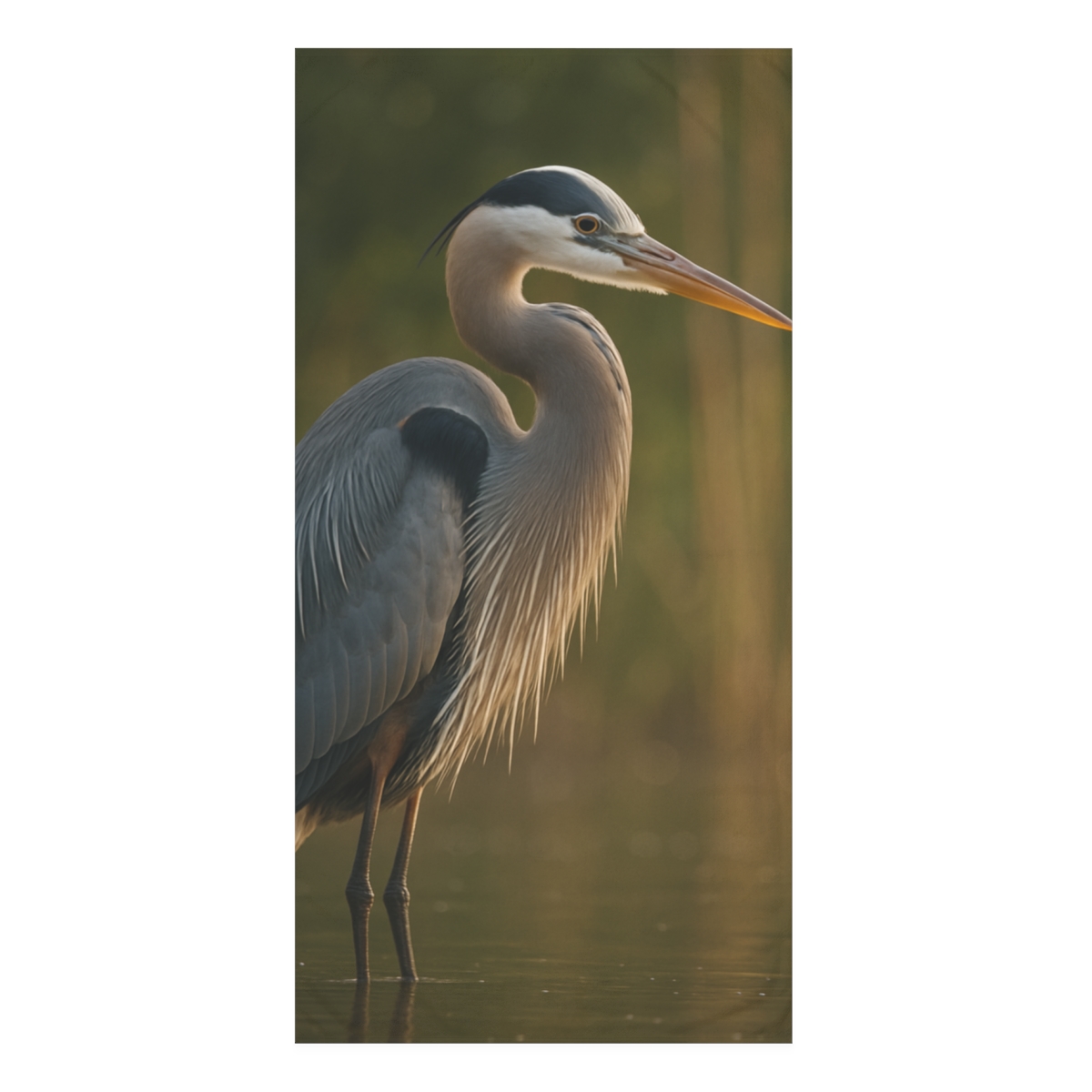 Reedlight Reverie Great Blue Heron stylish beach towels