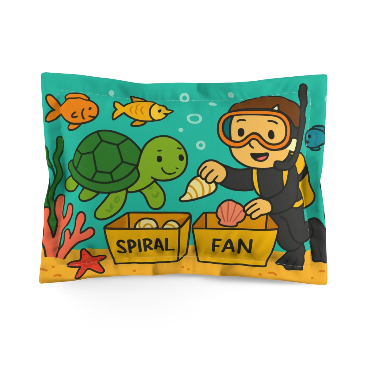 Reef Rangers And The Sorting Sea custom pillows