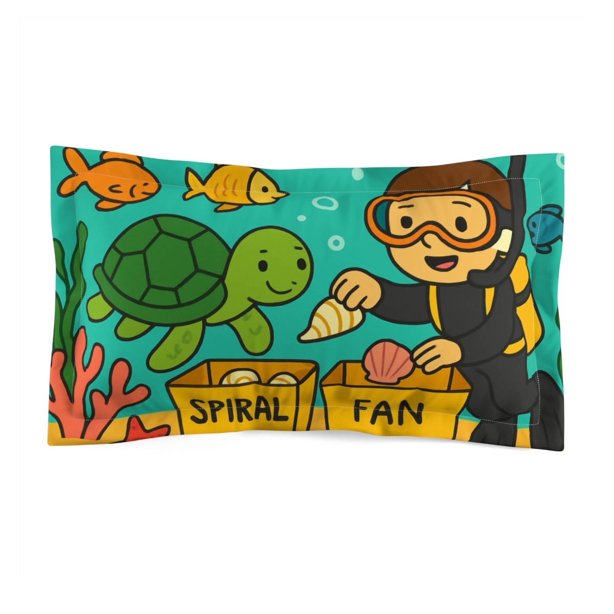 Reef Rangers And The Sorting Sea custom pillows