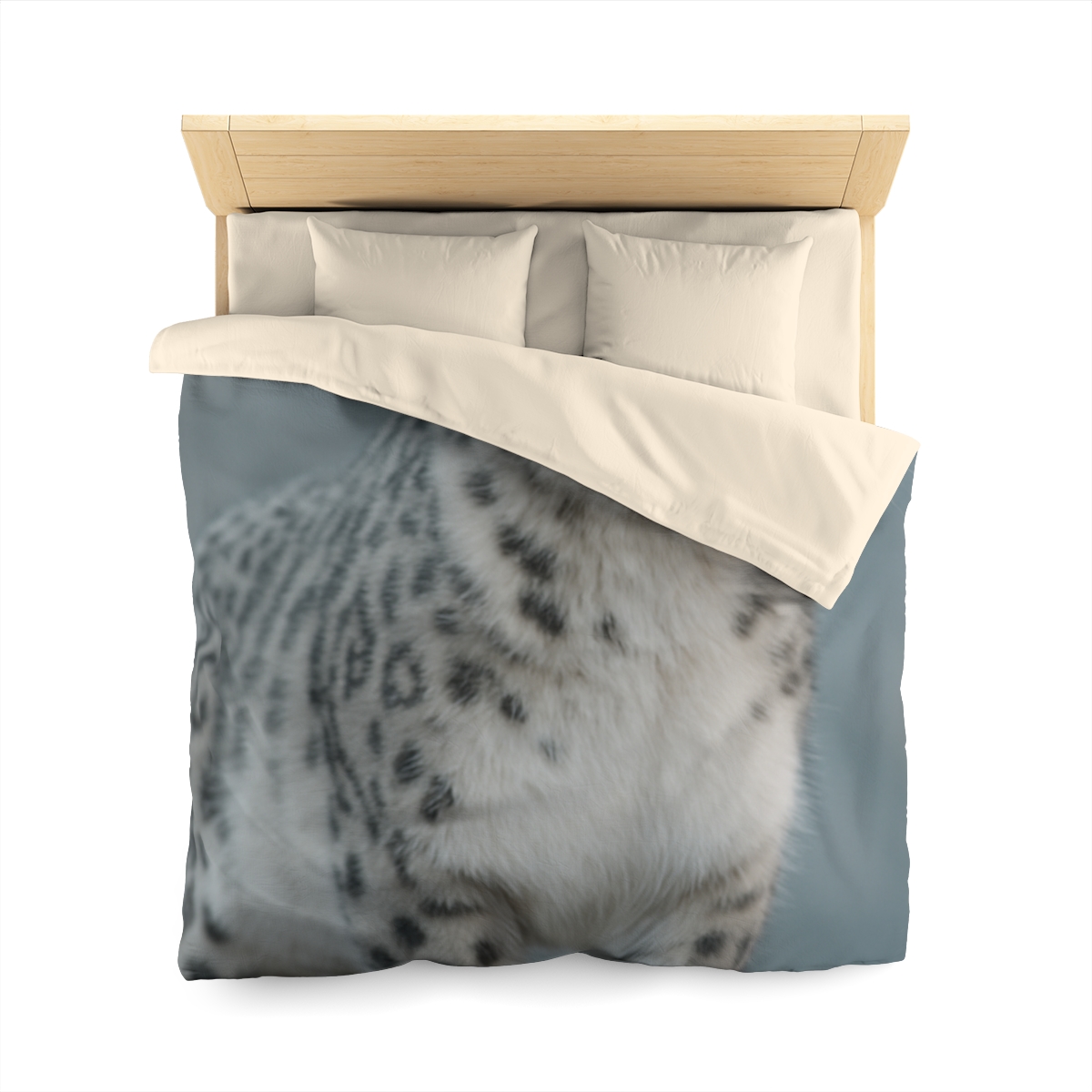 Ridge Phantom Snow Leopard soft comforter duvets