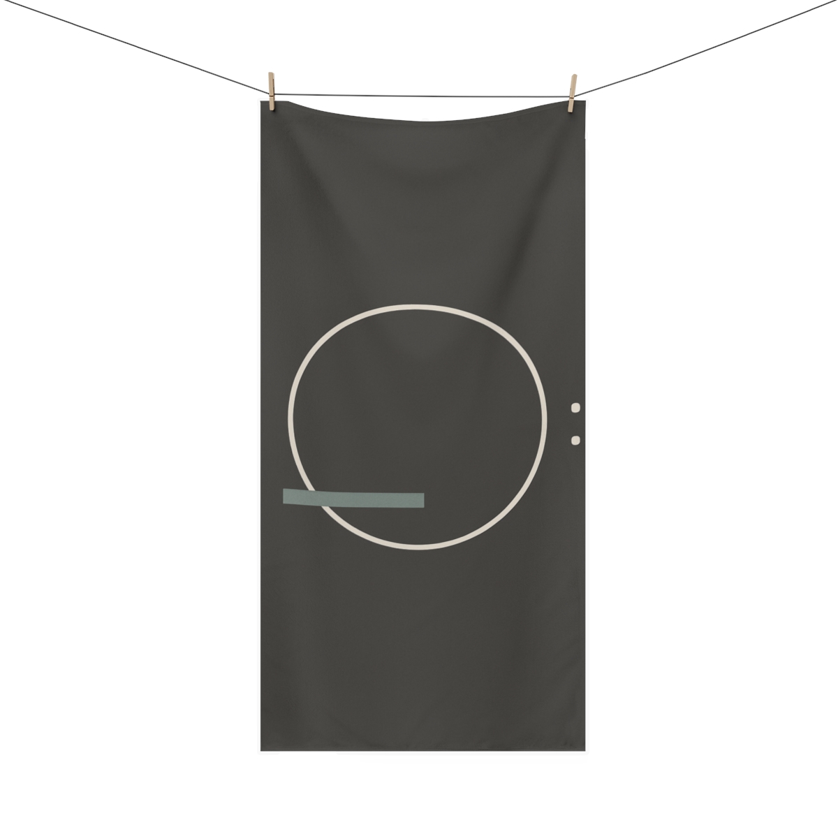 Ring And Bar With Twin Points designer printed towels