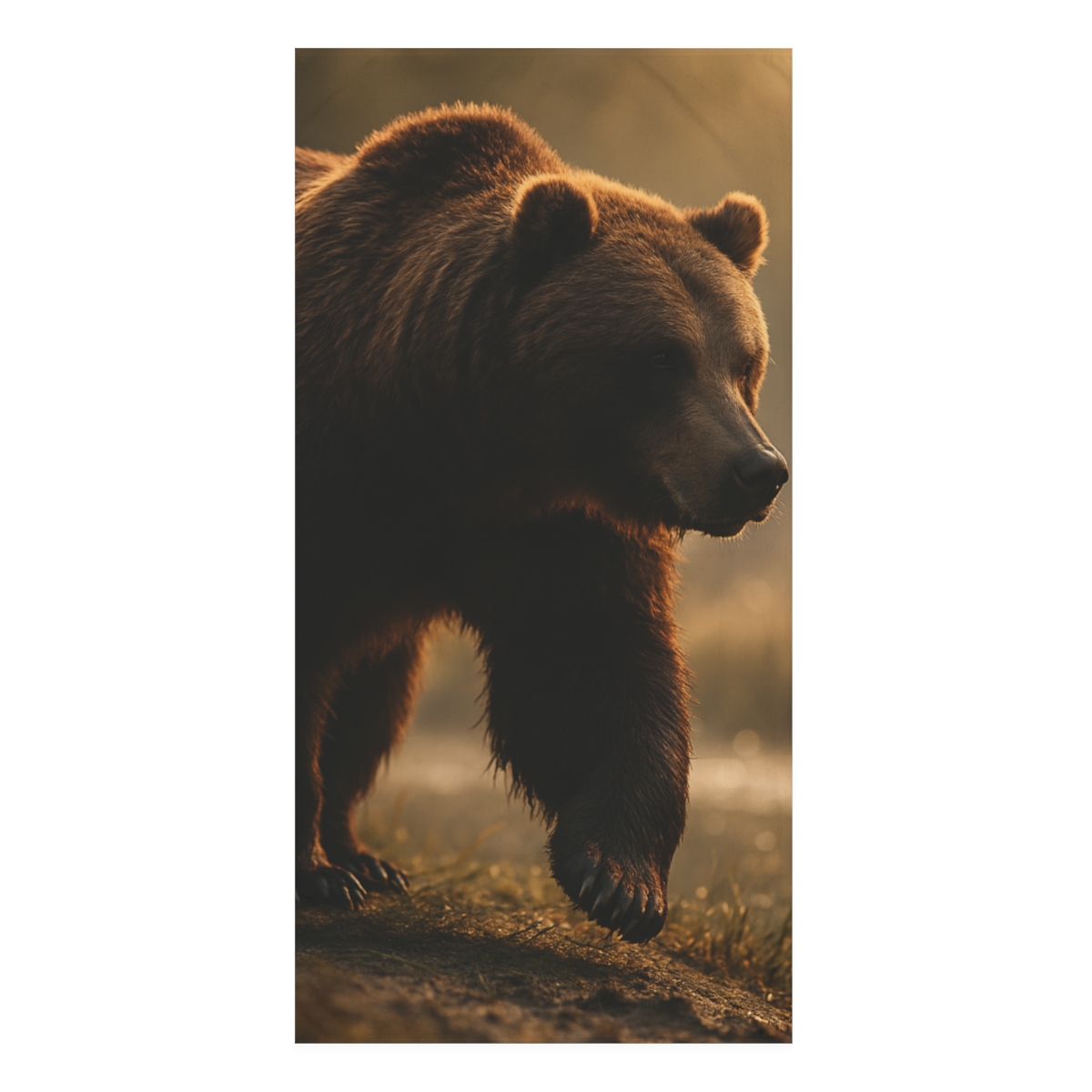 River King Grizzly Bear personalized bath towels